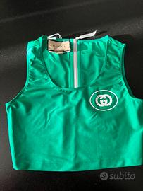 Top palestra Gucci verde