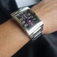 orologio Festina acciaio nero viola cronografo qua