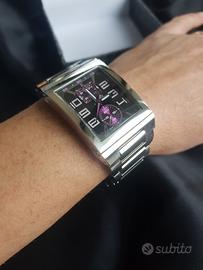 orologio Festina acciaio nero viola cronografo qua