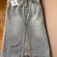 Gonna Jeans Lunga con spacco Nuova