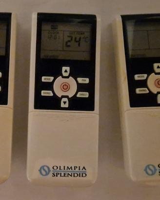 3 TELECOMANDI CLIMATIZ. ORIGINALE OLIMPIA SPLENDID