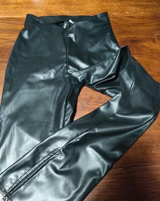 pantalone in ecopelle H&M