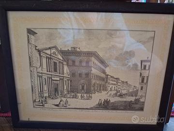 3 litografie di Firenze 
