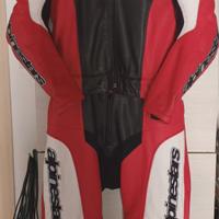 Tuta moto Alpinestars due pezzi taglia 52