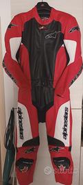 Tuta moto Alpinestars due pezzi taglia 52