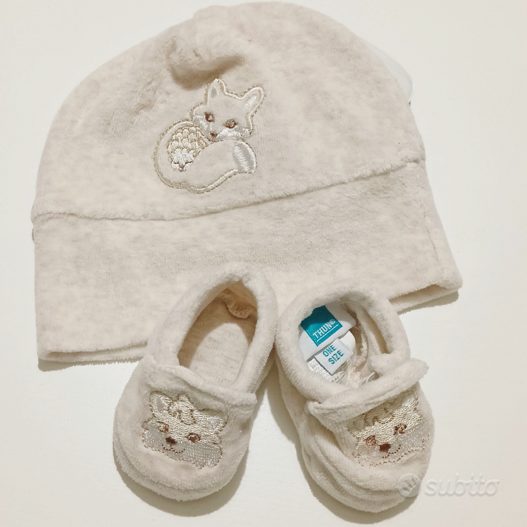 Thun set unisex cappello+scarpine beige volpe - Tutto per i bambini In  vendita a Pavia