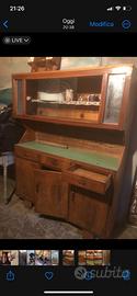 Mobile dispensa anni '50/'60 stile rustico / arte