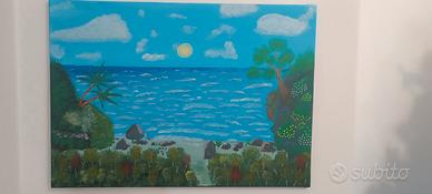 quadro su tela in acrilico 55×75 cm