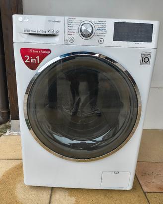 Lavasciuga LG 9 kg lavaggio 6 kg asciuga "
