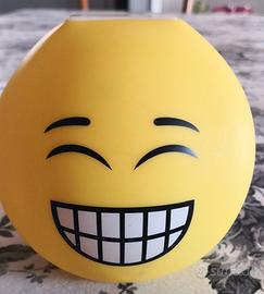 Salvadanaio giallo per bambini emoticon sorriso