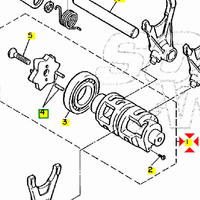 -Tamburo desmodromico Yamaha XT600 5Y1185400000