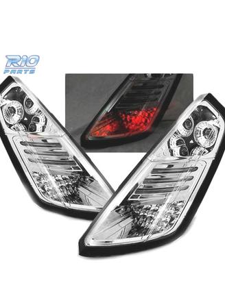 FARI LED FIAT GRANDE PUNTO 05-09 CROMATI LED