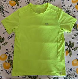 Maglia da corsa estiva kalenji gialla
