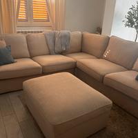 Divano angolare ikea con pouf