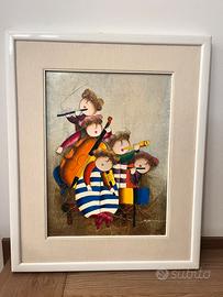 quadro con bambini musicisti
