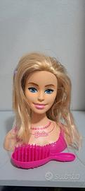barbie testa per acconciature 