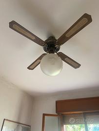 Ventilatore da soffitto a pale con luce