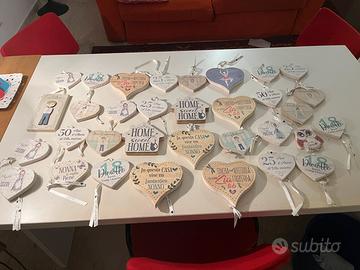 Lotto  34  Quadretti in Legno da Appendere