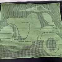 CENTROTAVOLA O QUADRO ALL'UNCINETTO VESPA 