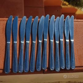 Set 12 Coltelli in acciaio inox