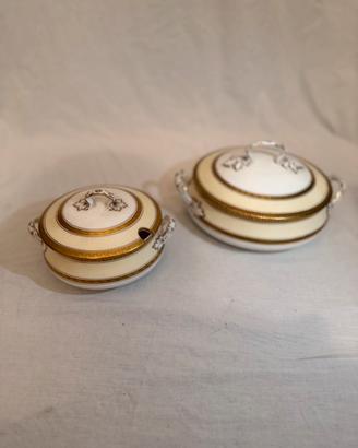 Coppia di Porcellane Crown Staffordshire inglesi