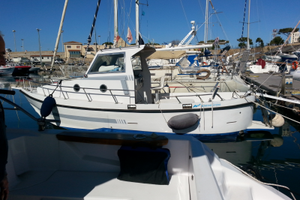 Barca a motore pilotina