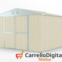 Box struttura lamiera Acciaio 327x307 avorio