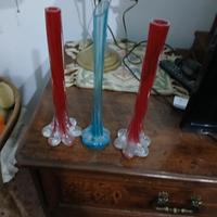 tre vasi di cristallo 