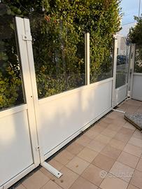 Recinzione in Alluminio con Vetro - 22 metri
