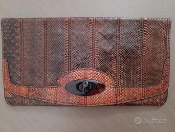 Pochette in vera pelle Bettina