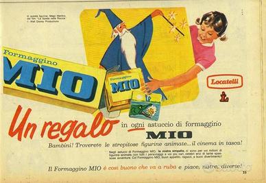 LOCATELLI FORMAGGINO MIO Figurine Plasteco Vintage