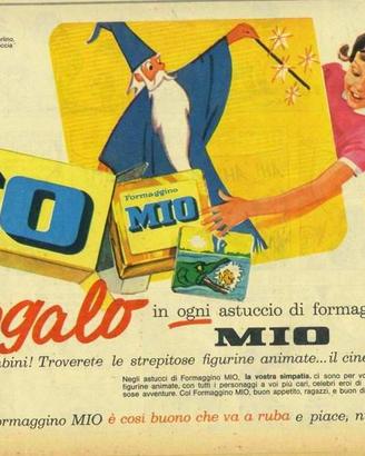 LOCATELLI FORMAGGINO MIO Figurine Plasteco Vintage