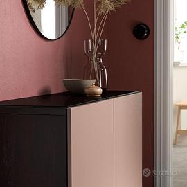 Ikea BESTÅ Piano di copertura, vetro nero, 120x40