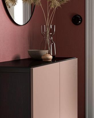 Ikea BESTÅ Piano di copertura, vetro nero, 120x40