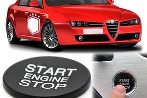Tasto START STOP per Alfa Romeo 159 Pulsante Nero