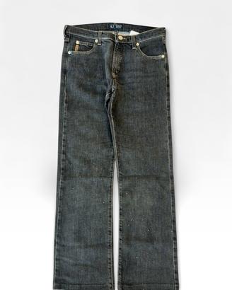 Jeans Vintage Y2k Armani Grigio Fondo ampio