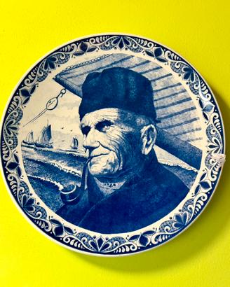 Il vecchio e il mare, piatto ceramica per arredo