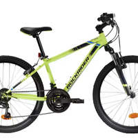 Bici mtb rockrider ST500 misura 24 Giallo fluo