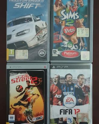 4 GIOCHI PER PSP IN LOTTO PERFETTI