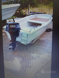 Barca 4mt motore 15 cv