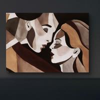 Quadro dipinto bacio