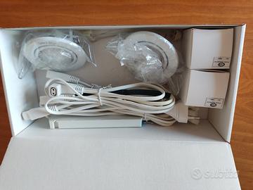 kit 2 faretti led da incasso +elettronica
