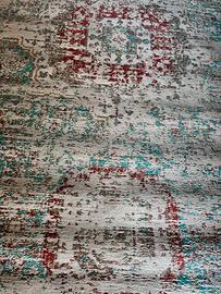 Tappeto Moderno Stile Vintage Effetto Invecchiato