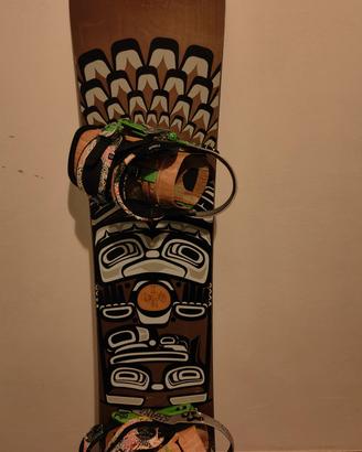 tavola snowboard 154 dc freeride  +attacchi 