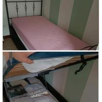 Letto matrimoniale in ferro battuto + materasso 