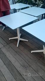 tavoli bianchi 80x80.. n' 8 pezzi
