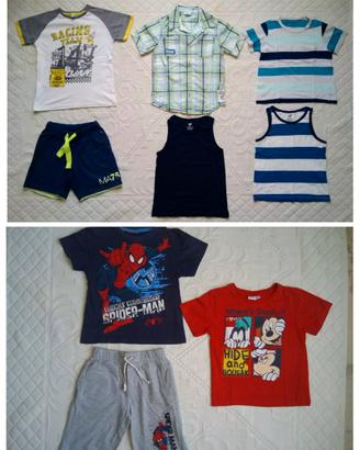 Set 5/6 anni pantaloncino/t-shirt bambino DISNEY