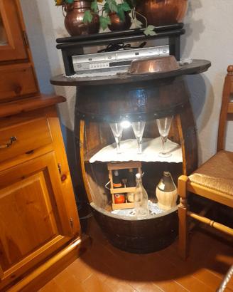 Set botte bar + 2 botti arredo rustico