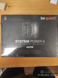 PSU system power Be Quiet! 400w 80 plus bronze