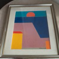 QUADRO DIPINTO IL MARE DI PIETRO FALIVENA 1983